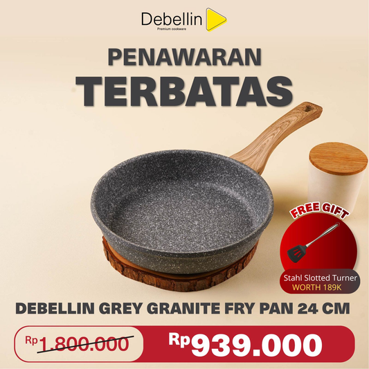 Debellin Grey Granite Fry Pan 24 cm