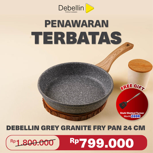 Debellin Grey Granite Fry Pan 24 cm