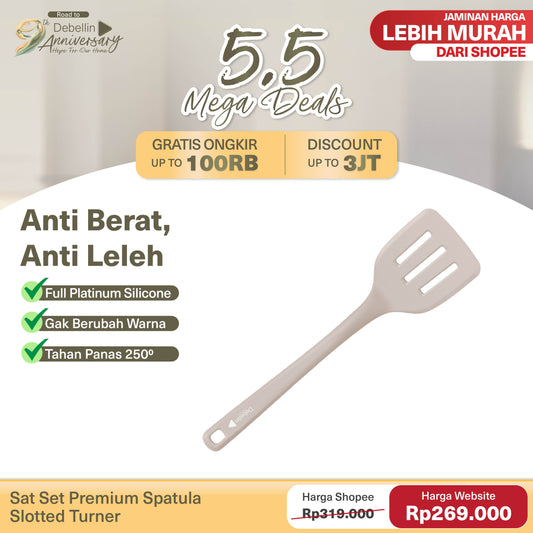 Debellin Sat Set Premium Spatula Slotted Turner