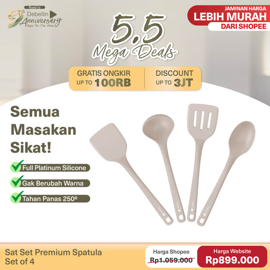 Debellin Sat Set Premium Spatula Set of 4