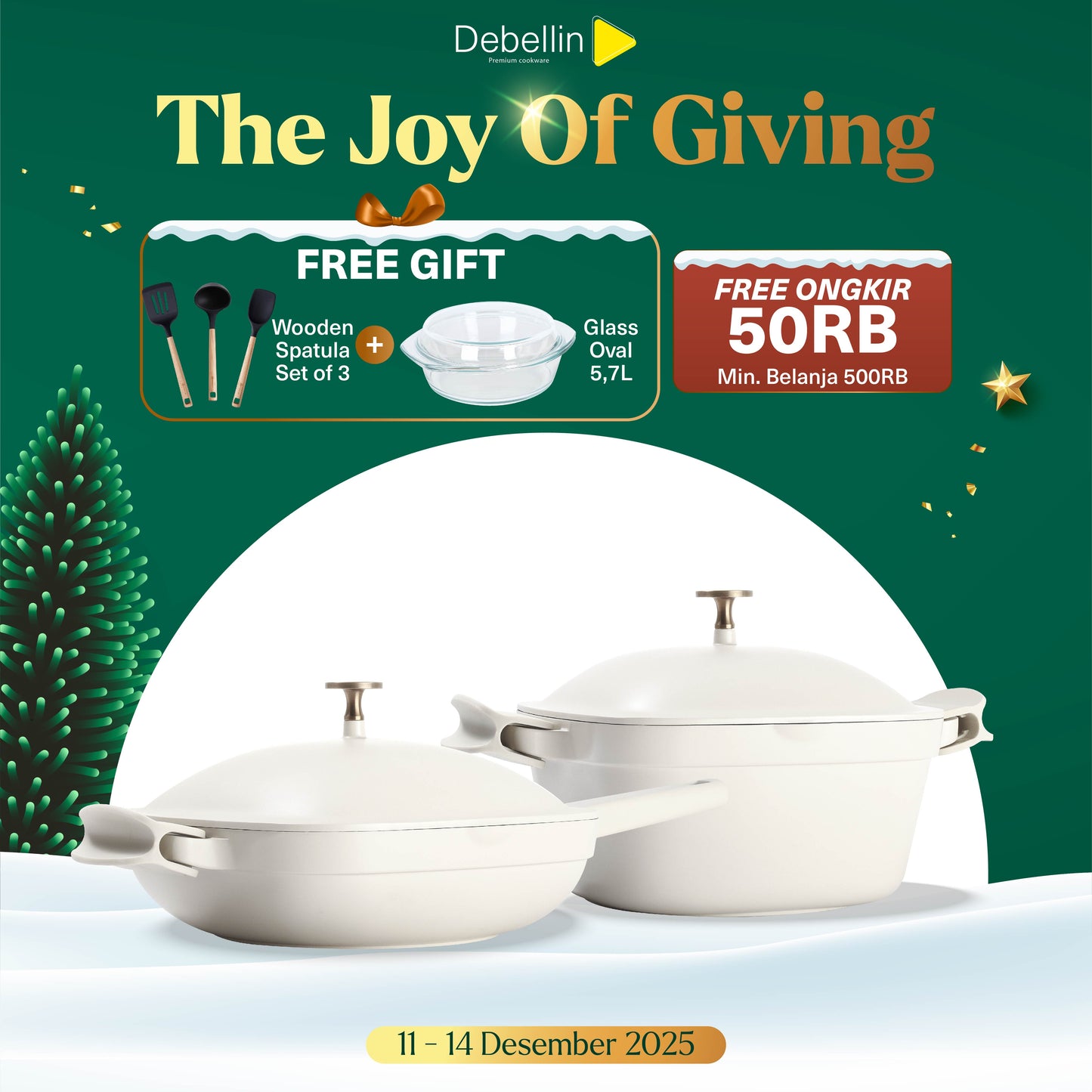 Debellin X YDC Down To Earth Set - Casserole 24 cm & Deep Frypan 26 cm