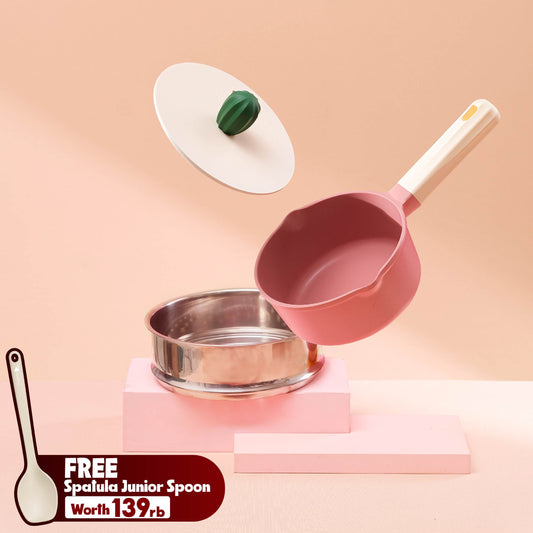 Debellin Junior Cactus Sauce Pan with Steamer 14 cm