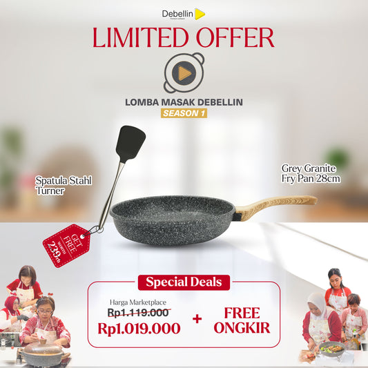 Debellin Grey Granite Fry Pan 28 cm