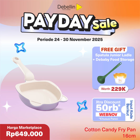 Debellin Kids Cotton Candy Fry Pan 16 cm