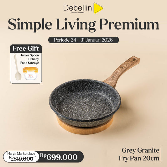 Debellin Grey Granite Fry Pan 20 cm