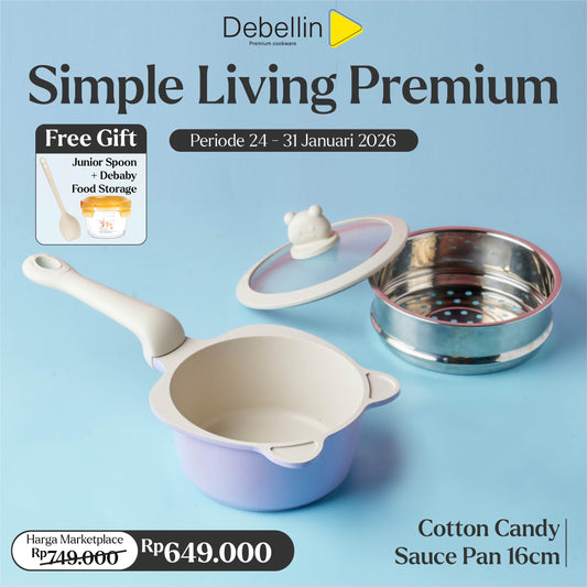 Debellin Kids Cotton Candy Sauce Pan 16 cm