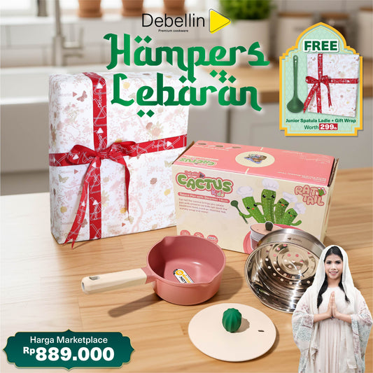 Debellin Junior Cactus Sauce Pan with Steamer 14 cm