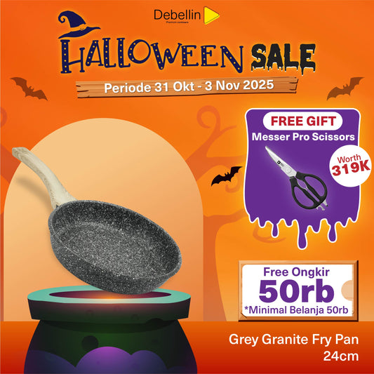 Debellin Grey Granite Fry Pan 24 cm