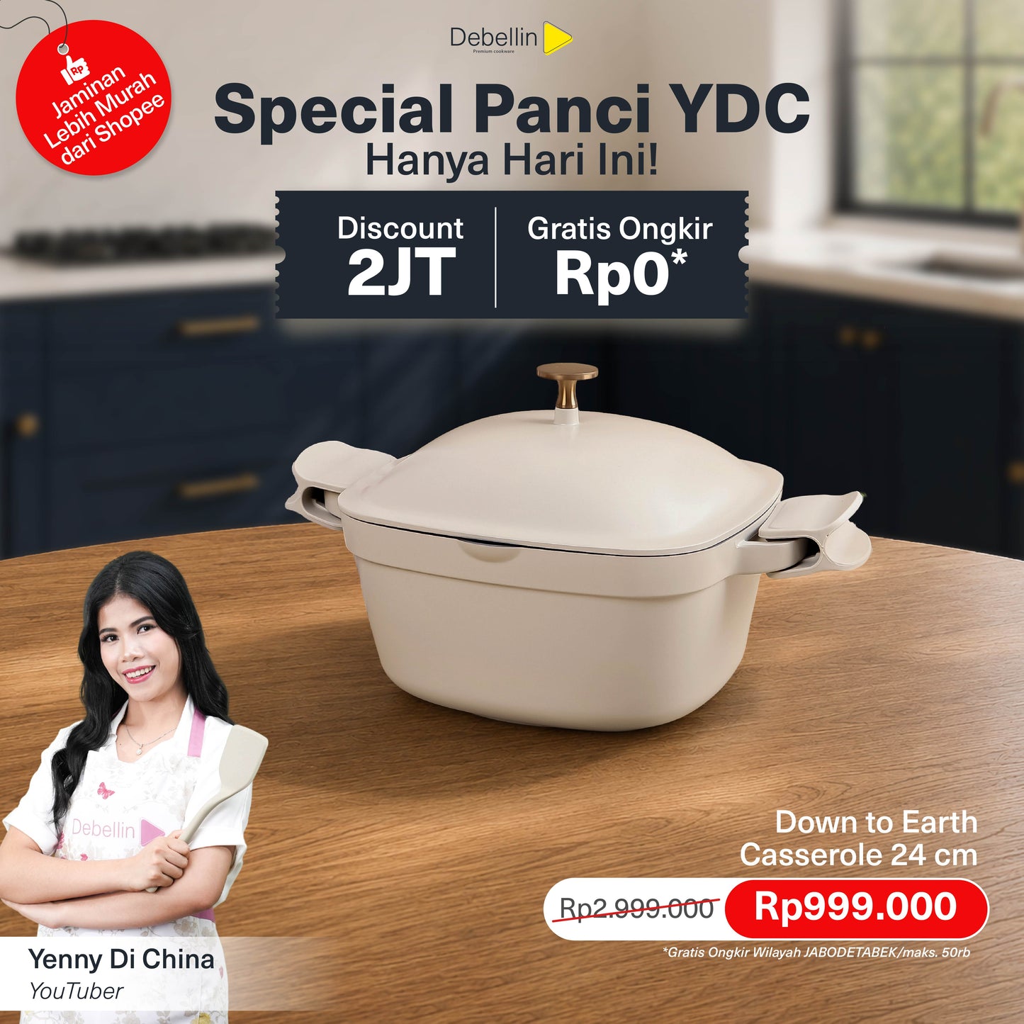 Debellin Down To Earth Casserole 24 cm