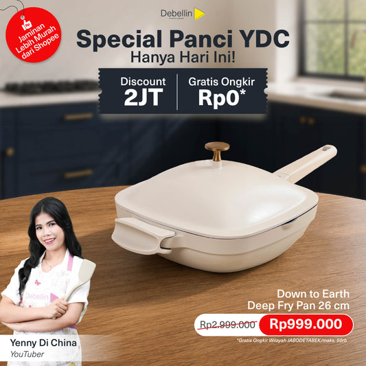 Debellin Down To Earth Deep Fry Pan 26 cm