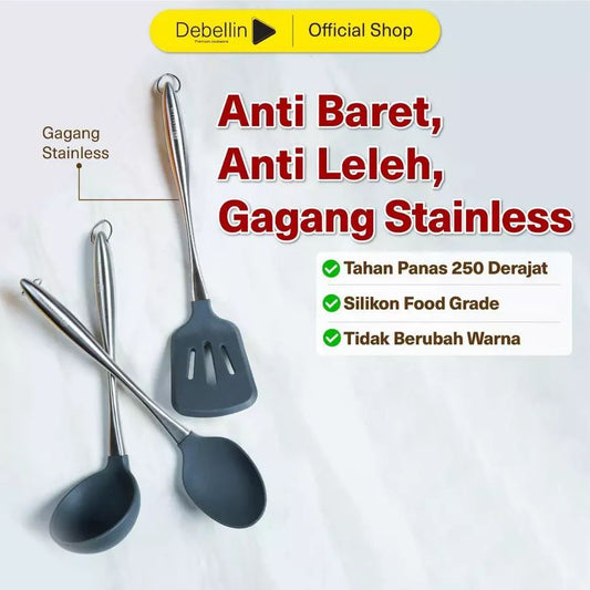 Debellin Stahl Spatula Set Of 3