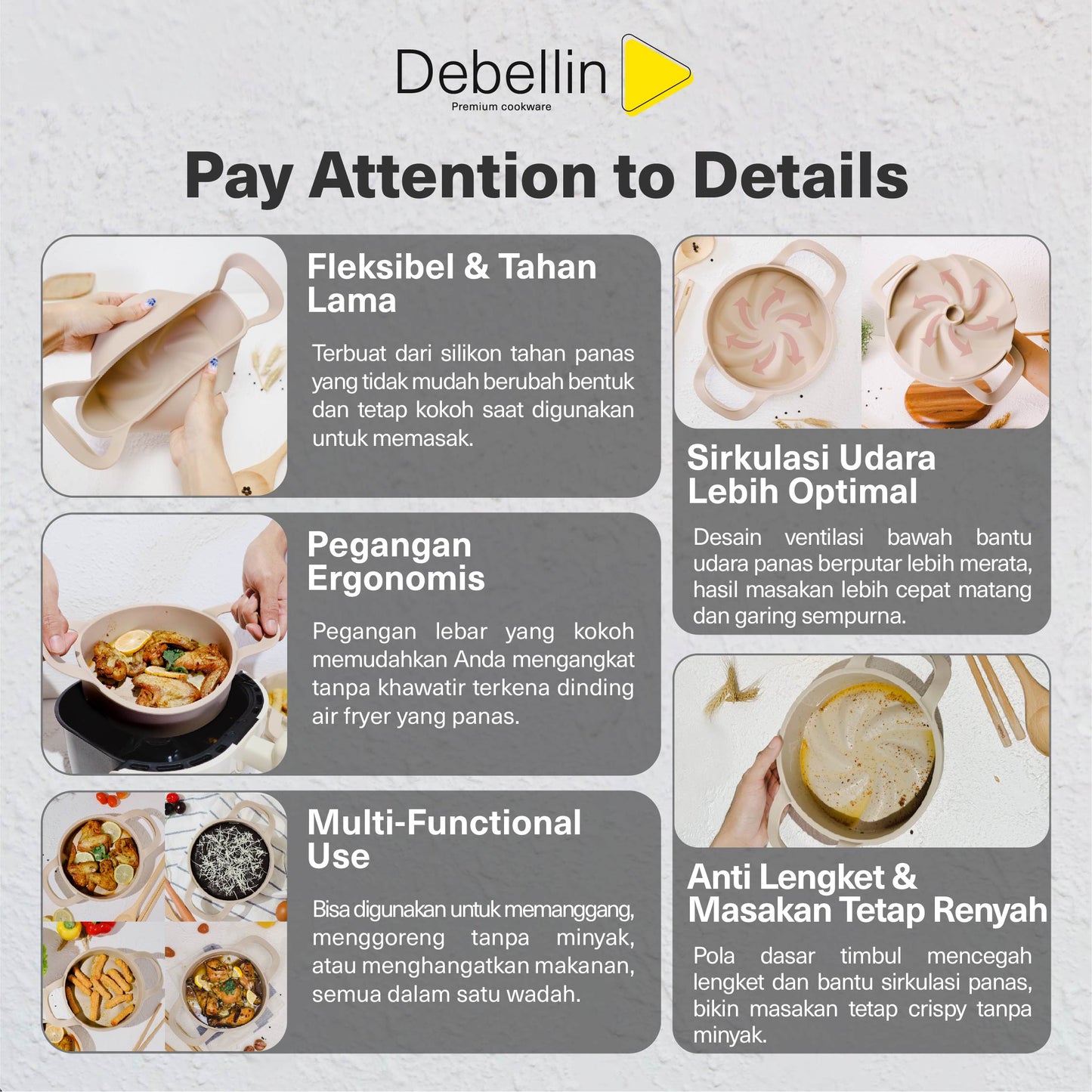 Debellin Universal Silicone Pot 20cm