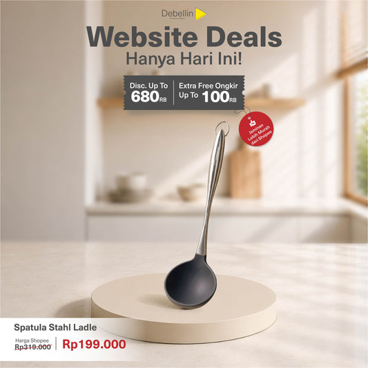 Debellin Stahl Spatula Soup Ladle