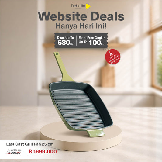 Debellin Last Cast Grill Pan 25 cm