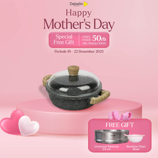 Debellin Grey Granite Shallow Casserole 24 cm