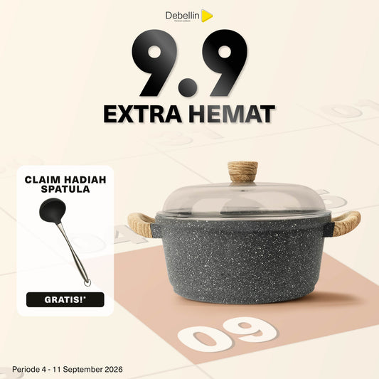 Debellin Grey Granite Casserole 24 cm