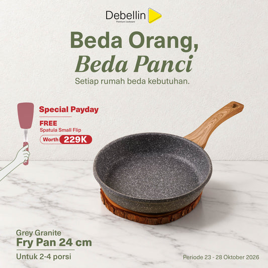 Debellin Grey Granite Fry Pan 24 cm