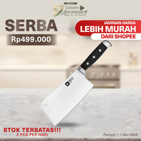 Debellin Messer Pro Cleaver Knife 7"