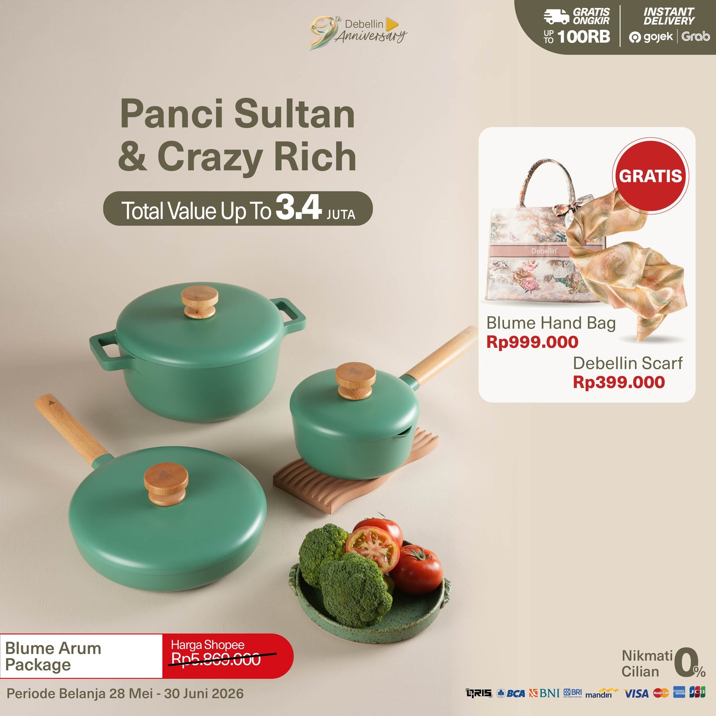 Debellin Blume Arum Cookware Package