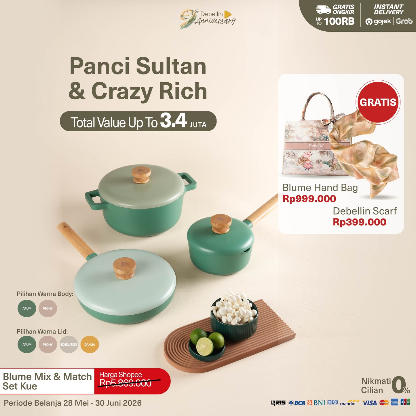 Debellin Blume Special Edition Mix & Match Set Kue