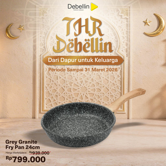 Debellin Grey Granite Fry Pan 24 cm