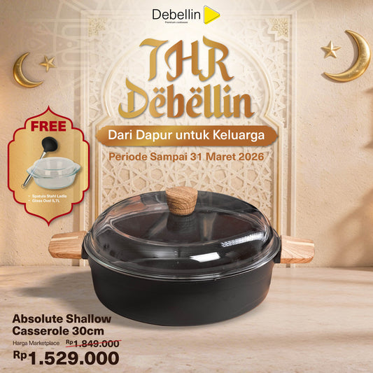 Debellin Absolute Granite Shallow Casserole 30 cm